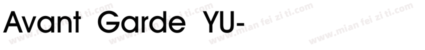Avant Garde YU字体转换